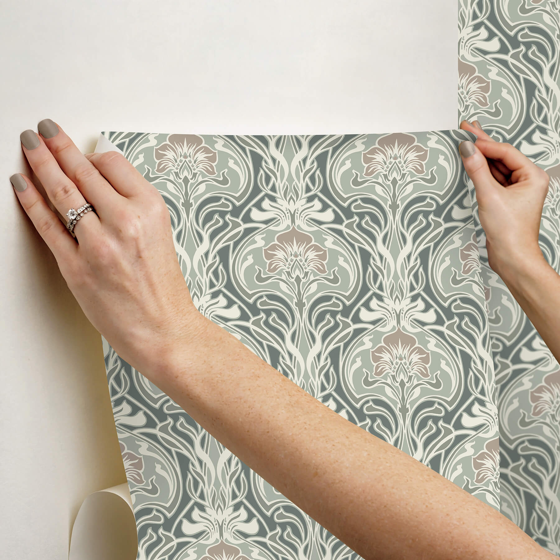 fallon-brown-peel-and-stick-wallpaper-york-wallcoverings-nus6217 - York Wallcoverings Wallpaper