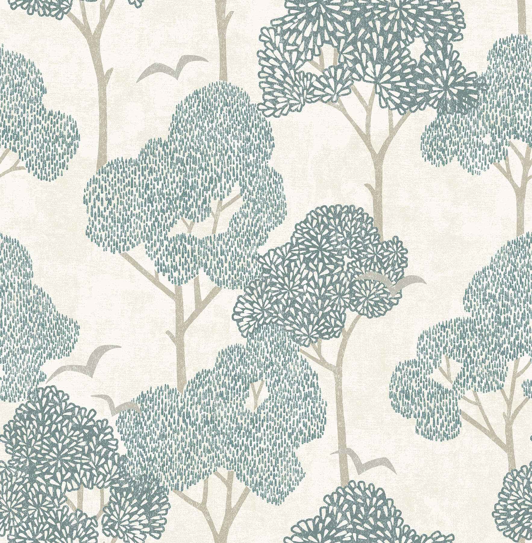 Millie Blue Peel and Stick Wallpaper - York Wallcoverings - NUS6221 - York Wallcoverings Wallpaper