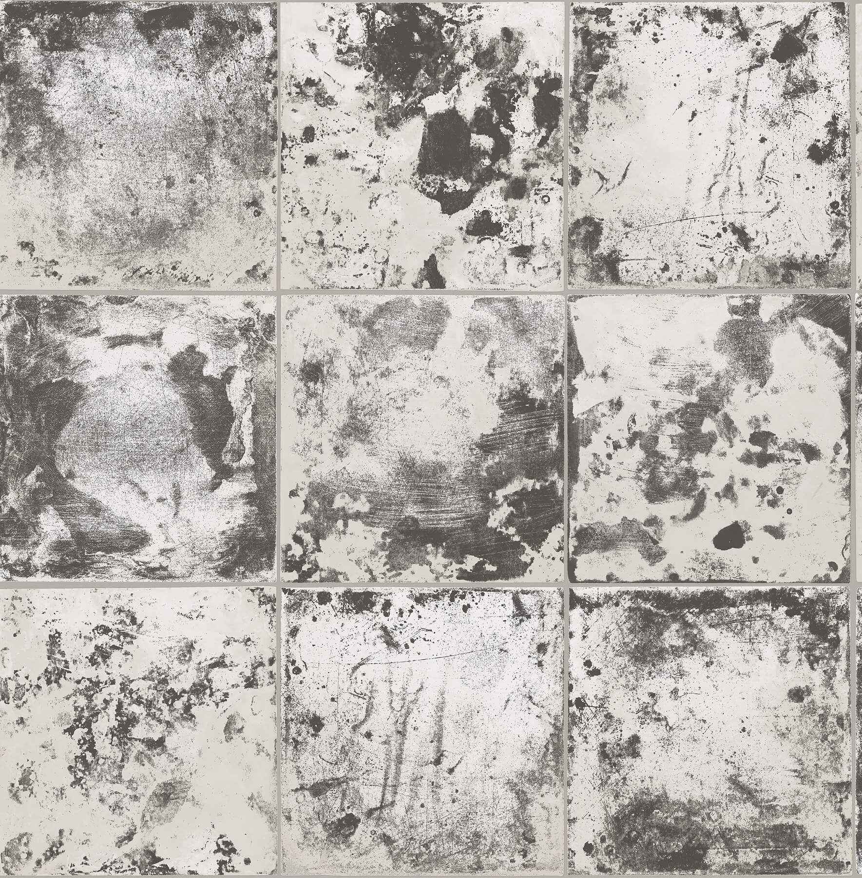 Charcoal Metal Sheet Peel and Stick Wallpaper - York Wallcoverings - NUS4905 - York Wallcoverings Wallpaper