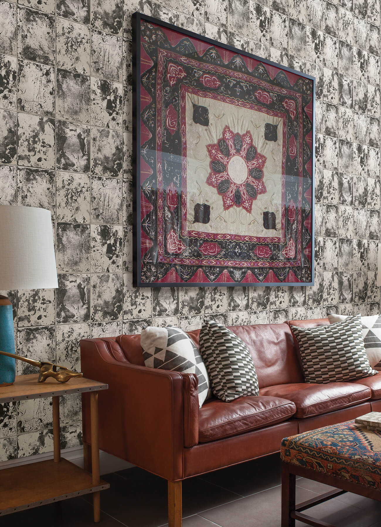 charcoal-metal-sheet-peel-and-stick-wallpaper-york-wallcoverings-nus4905 - York Wallcoverings Wallpaper