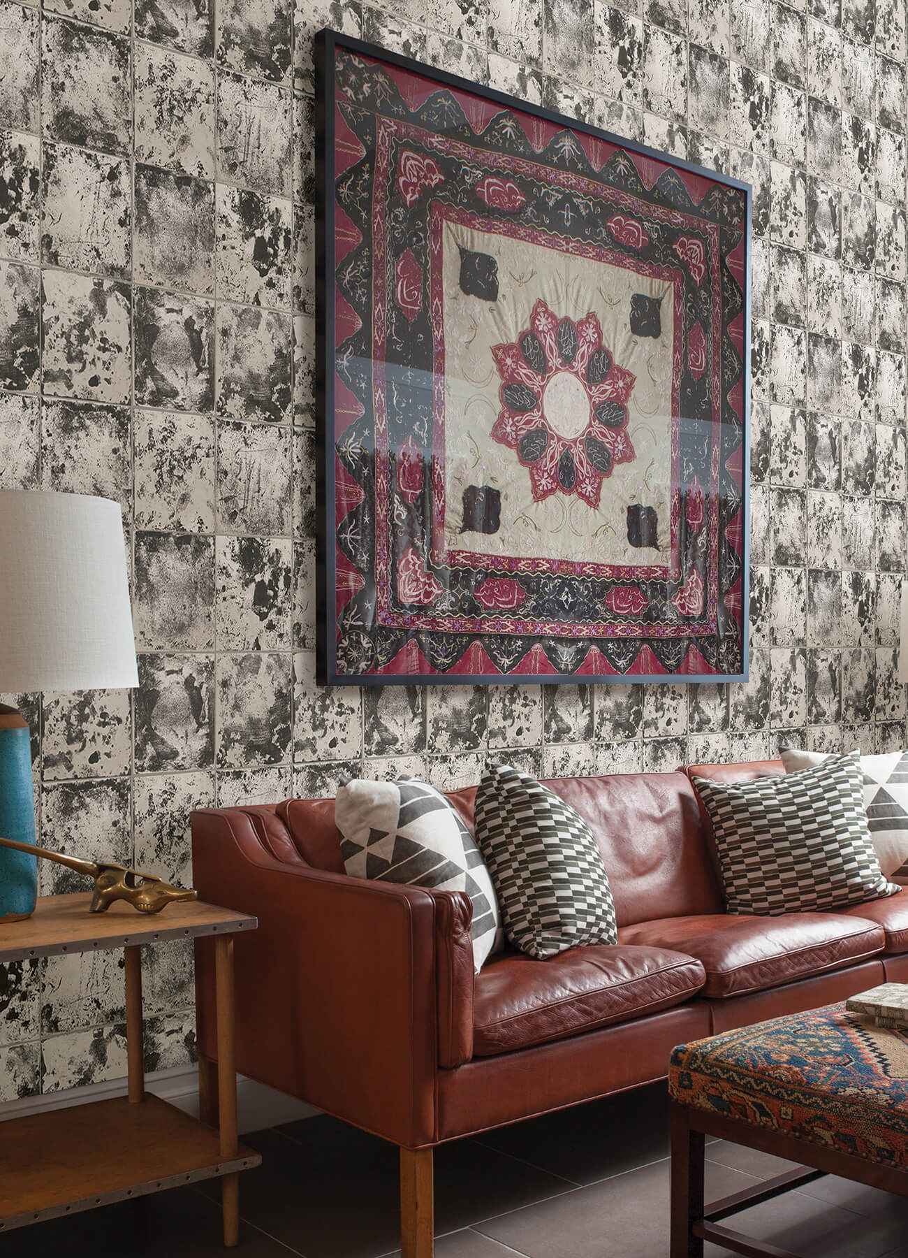 Charcoal Metal Sheet Peel and Stick Wallpaper - York Wallcoverings - NUS4905 - York Wallcoverings Wallpaper