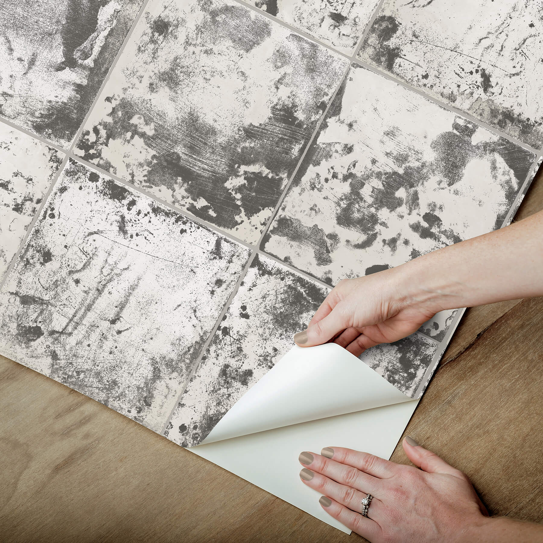 charcoal-metal-sheet-peel-and-stick-wallpaper-york-wallcoverings-nus4905 - York Wallcoverings Wallpaper