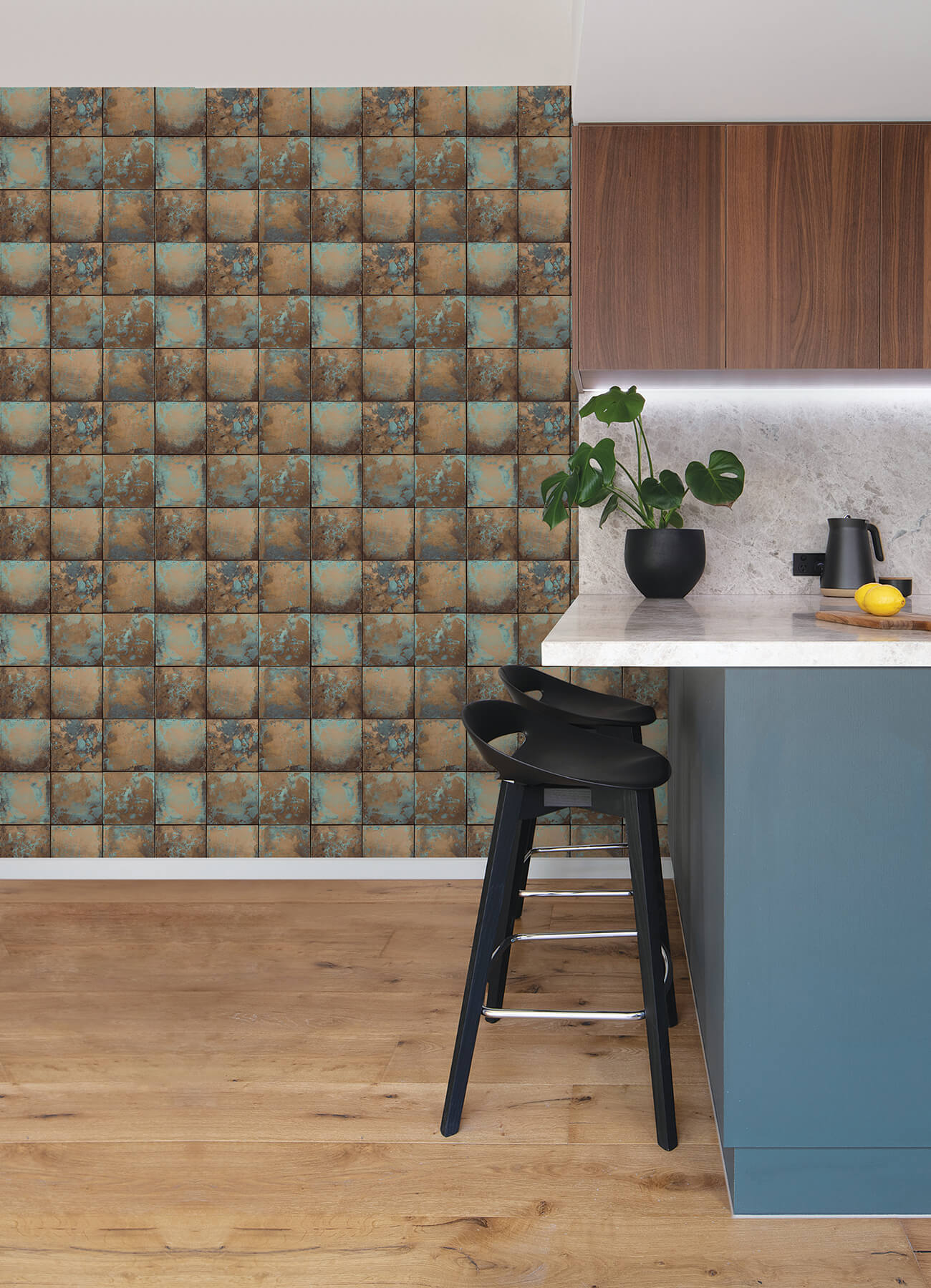 copper-metal-sheet-peel-and-stick-wallpaper-york-wallcoverings-nus4907 - York Wallcoverings Wallpaper