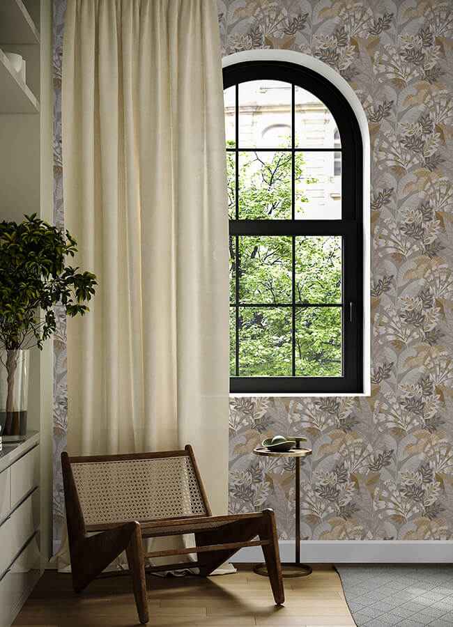 Yara Taupe Peel and Stick Wallpaper - York Wallcoverings - NHS6173 - York Wallcoverings Wallpaper