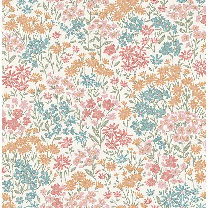Ditsy Multi Daisies Wallpaper - York Wallcoverings - 4164-M1811 - York Wallcoverings Wallpaper