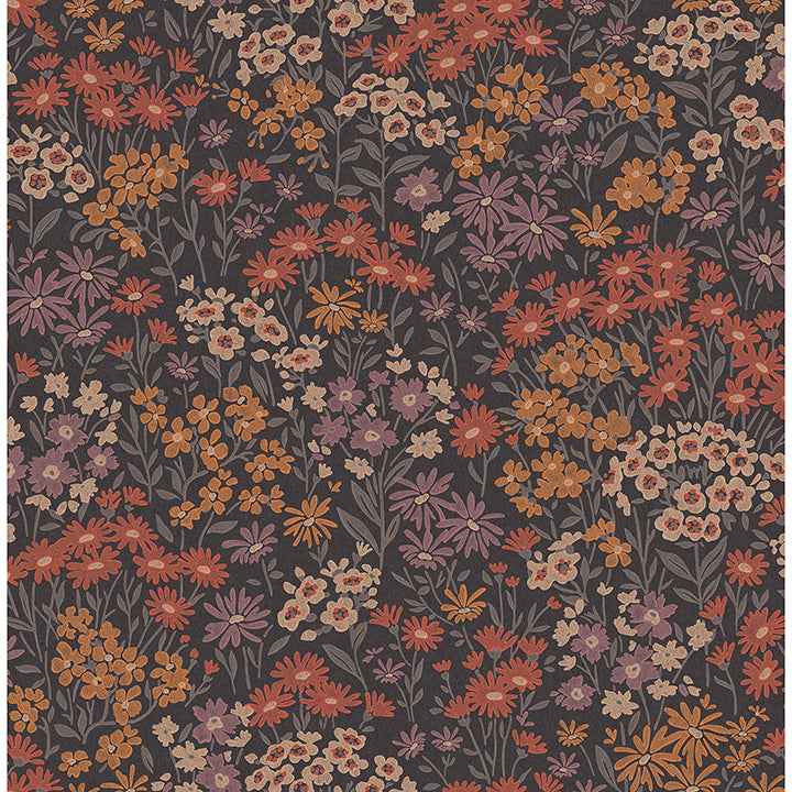 Ditsy Orange Daisies Wallpaper - York Wallcoverings - 4164-M1812 - York Wallcoverings Wallpaper
