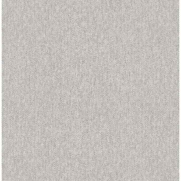 Herringbone Grey Tweed Wallpaper - York Wallcoverings - 4164-M1827
