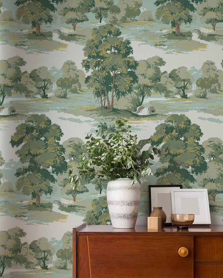 Sherwood Green Glade Wallpaper - York Wallcoverings - 4164-M1829 - York Wallcoverings Wallpaper
