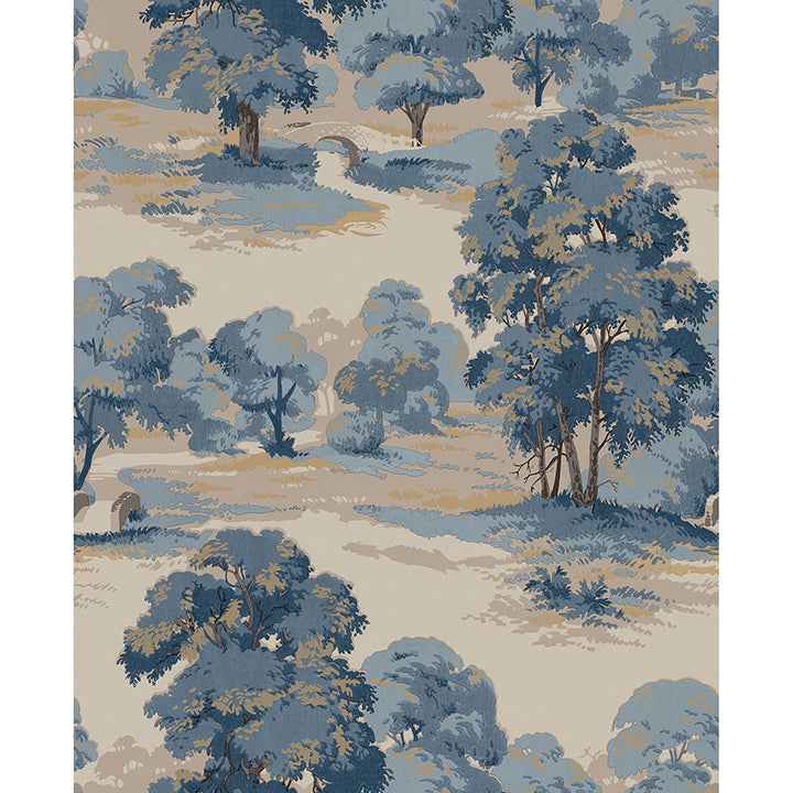 Sherwood Blue Glade Wallpaper - York Wallcoverings - 4164-M1830 - York Wallcoverings Wallpaper
