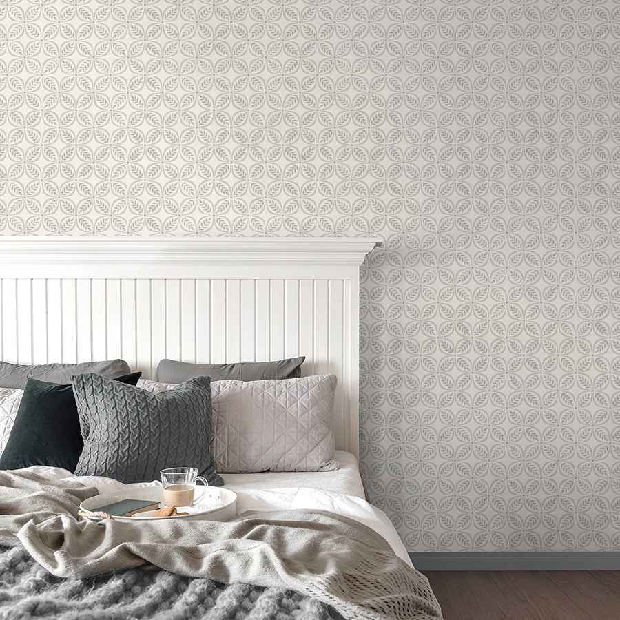 Morgrove Grey Trellis Wallpaper - York Wallcoverings - 4164-M1833 - York Wallcoverings Wallpaper