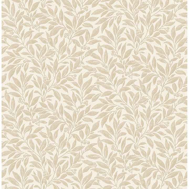 Winter Berry Beige Vine Wallpaper - York Wallcoverings - 4164-M1842
