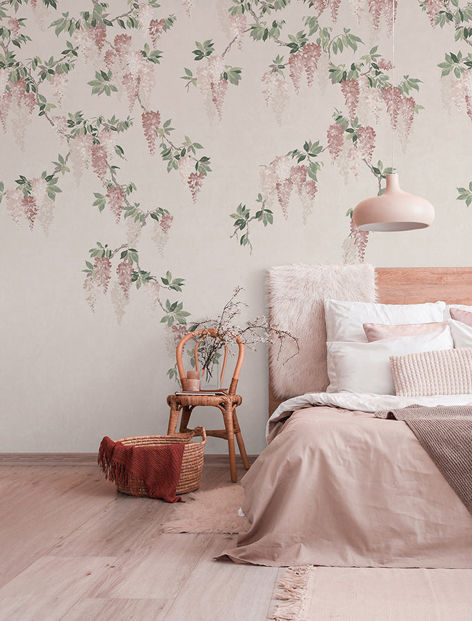 wisteria-blush-wall-mural-york-wallcoverings-4164-50939 - York Wallpaper Wallpaper