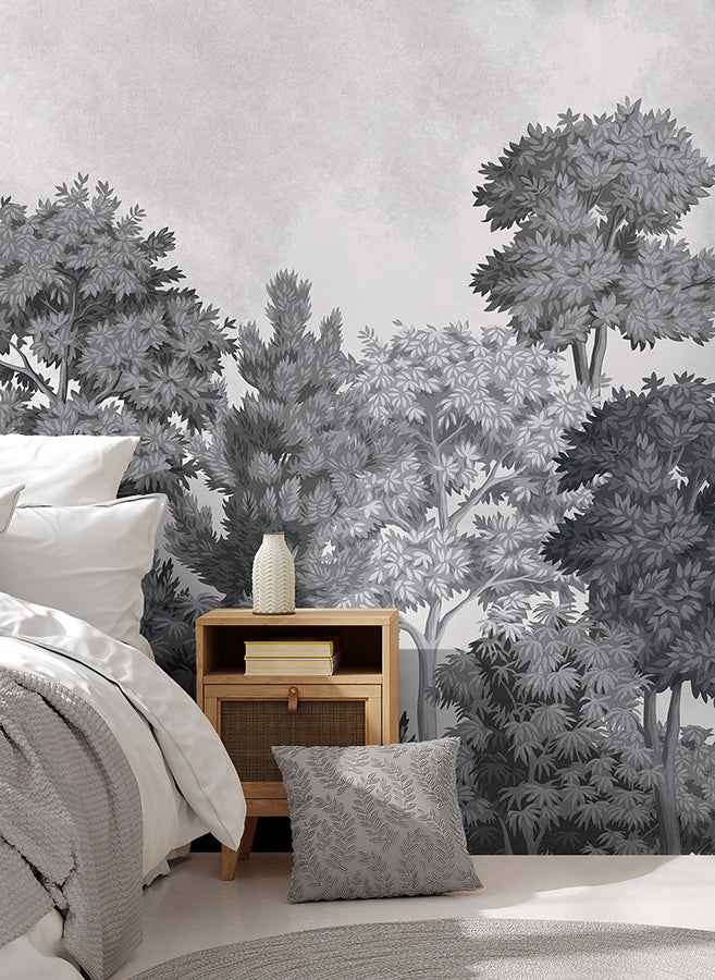 Delamere Mono Wall Mural - York Wallcoverings - 4164-50945 - York Wallcoverings Wallpaper