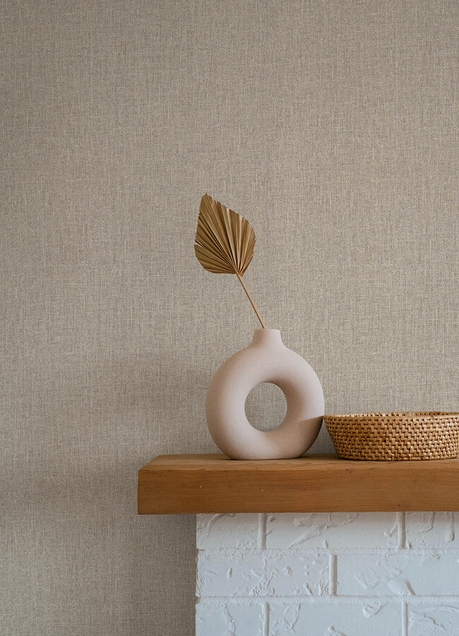 cromie-taupe-texture-wallpaper-york-wallcoverings-4135-6910 - York Wallcoverings Wallpaper