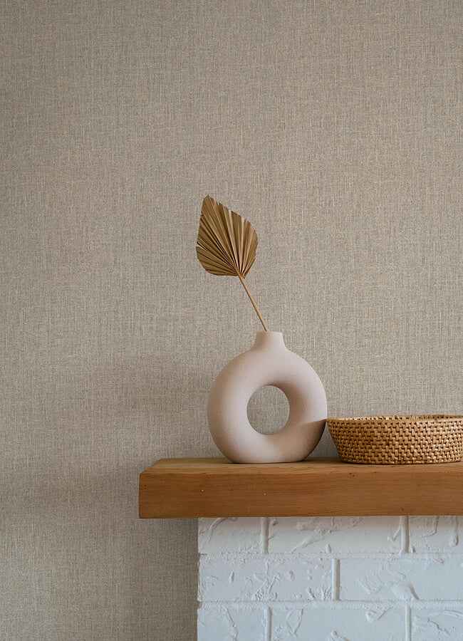 Cromie Taupe Texture Wallpaper - York Wallcoverings - 4135-6910 - York Wallcoverings Wallpaper