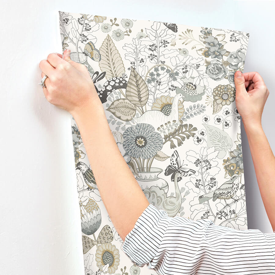 whimsy-neutral-fauna-wallpaper-york-wallcoverings-4135-12806 - York Wallcoverings Wallpaper