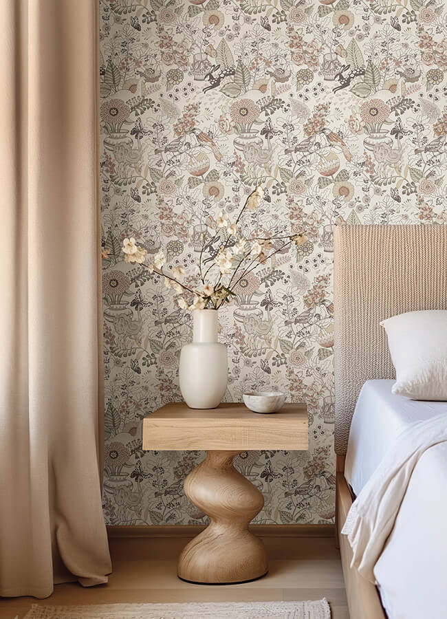 whimsy-coral-fauna-wallpaper-york-wallcoverings-4135-12807 - York Wallcoverings Wallpaper