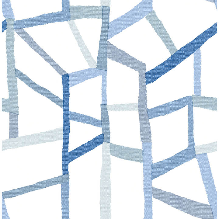tate-blue-geometric-linen-wallpaper-york-wallcoverings-4135-25849 - York Wallcoverings Wallpaper