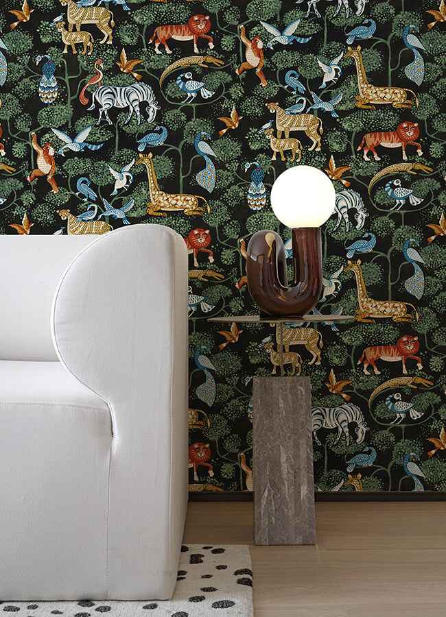 Rigby Multicolor Jungle Animals Wallpaper - York Wallcoverings - 4135-27284 - York Wallcoverings Wallpaper