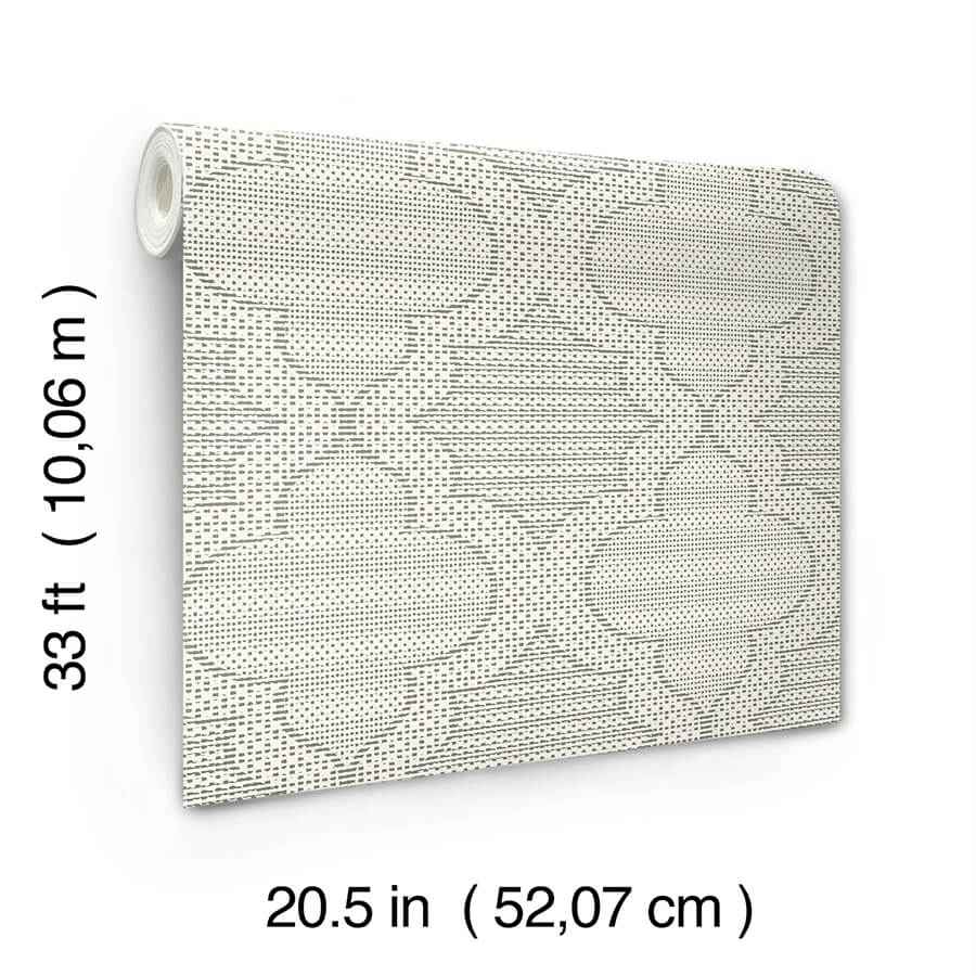 Ernest Charcoal Quilted Quatrefoil Wallpaper - York Wallcoverings - 4135-27290 - York Wallcoverings Wallpaper