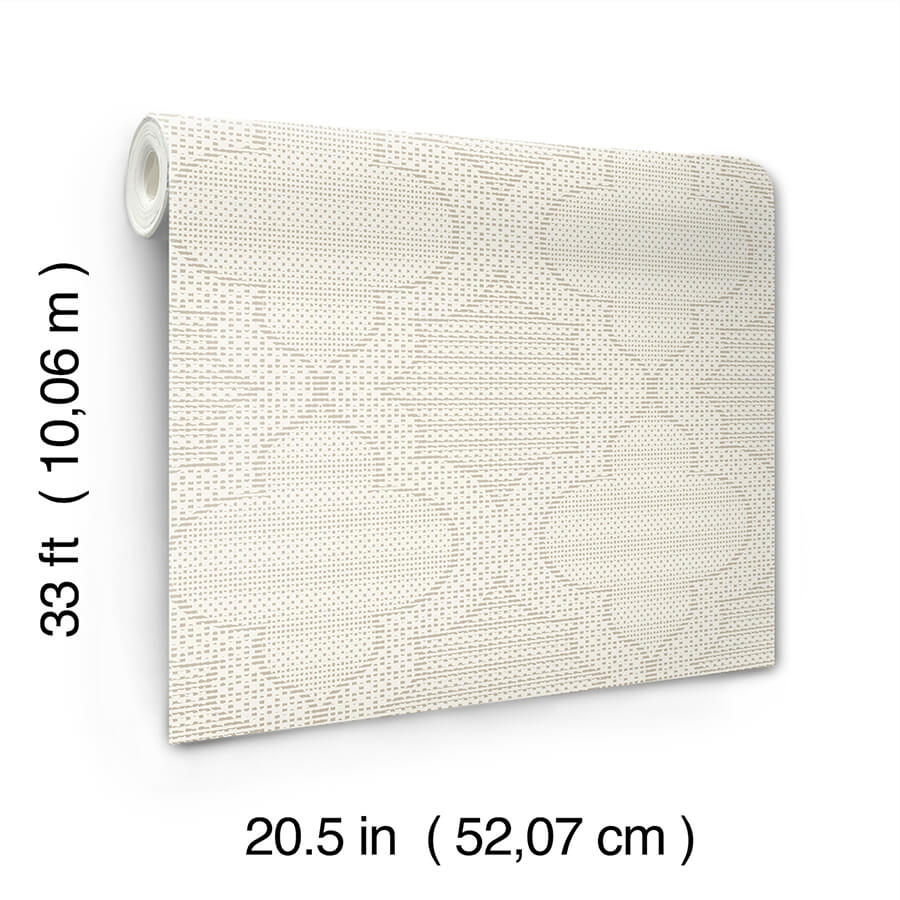ernest-taupe-quilted-quatrefoil-wallpaper-york-wallcoverings-4135-27291 - York Wallcoverings Wallpaper