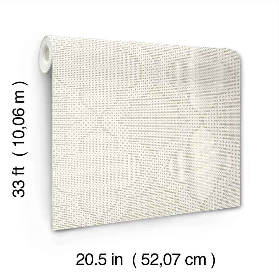 Ernest Taupe Quilted Quatrefoil Wallpaper - York Wallcoverings - 4135-27291 - York Wallcoverings Wallpaper