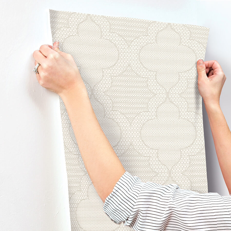 ernest-taupe-quilted-quatrefoil-wallpaper-york-wallcoverings-4135-27291 - York Wallcoverings Wallpaper