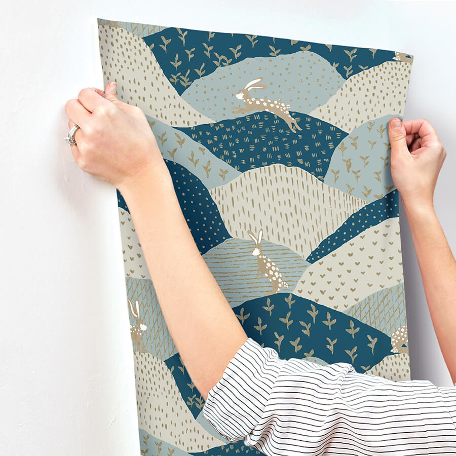 peter-blue-rabbit-fields-wallpaper-york-wallcoverings-4135-27300 - York Wallcoverings Wallpaper