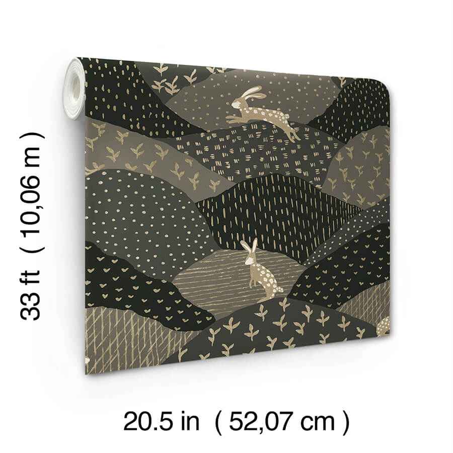 Peter Black Rabbit Fields Wallpaper - York Wallcoverings - 4135-27301 - York Wallcoverings Wallpaper