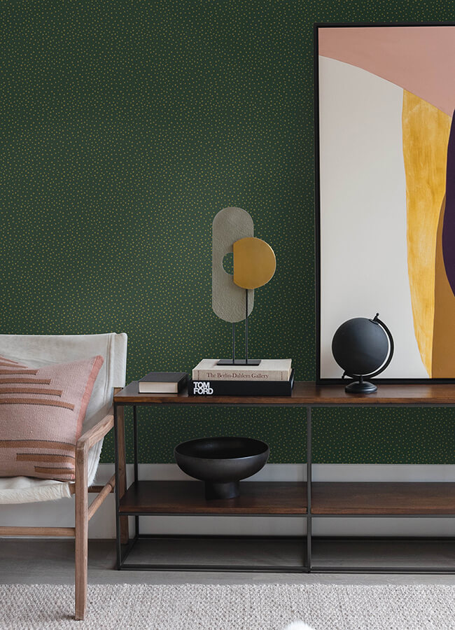 cassie-green-petite-polka-wallpaper-york-wallcoverings-4135-27304 - York Wallcoverings Wallpaper