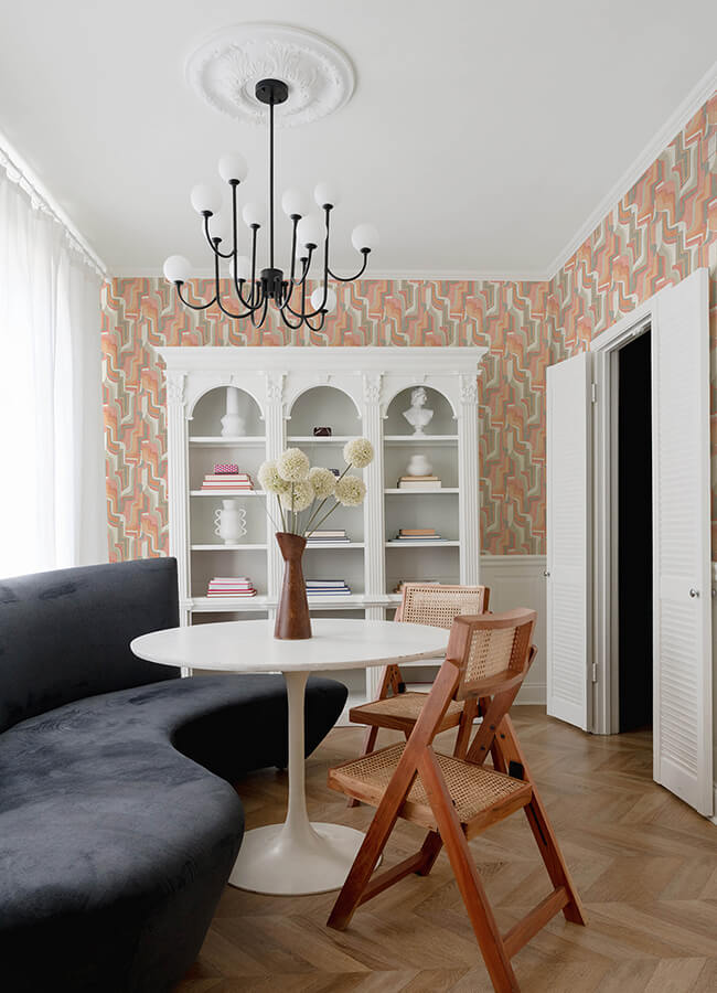 Tulum Coral Surreal Shapes Wallpaper - York Wallcoverings - 4135-72701 - York Wallcoverings Wallpaper
