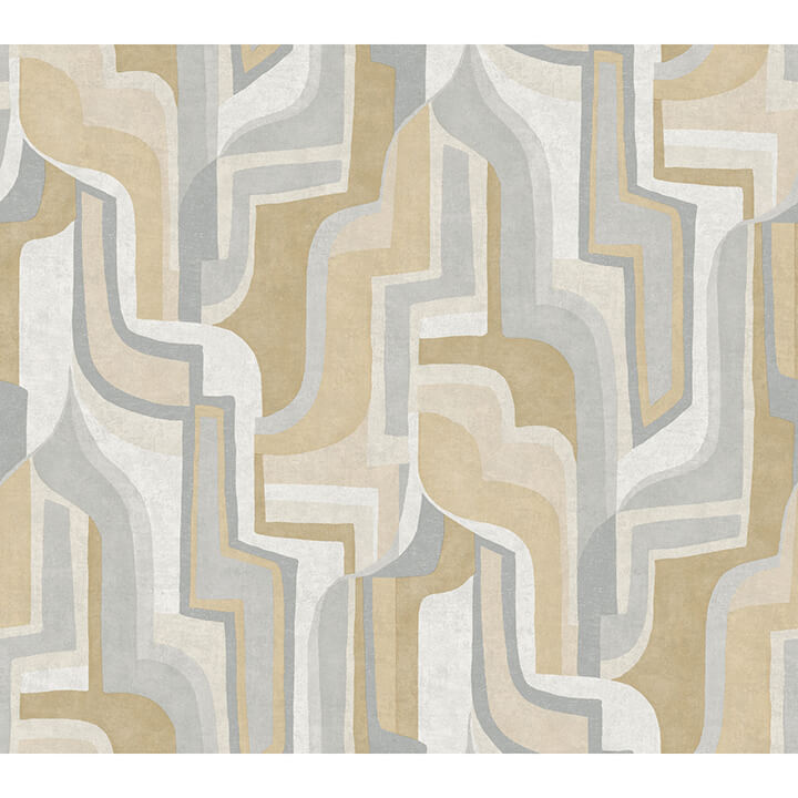 tulum-khaki-surreal-shapes-wallpaper-york-wallcoverings-4135-72703 - York Wallcoverings Wallpaper