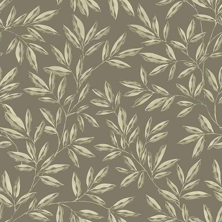 Rowan Olive Peel & Stick Wallpaper - York Wallcoverings - CJS6341