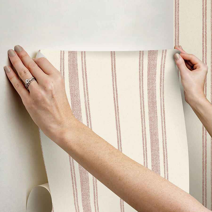 Alcott Claret Peel & Stick Wallpaper - York Wallcoverings - CJS6343 - York Wallcoverings Wallpaper