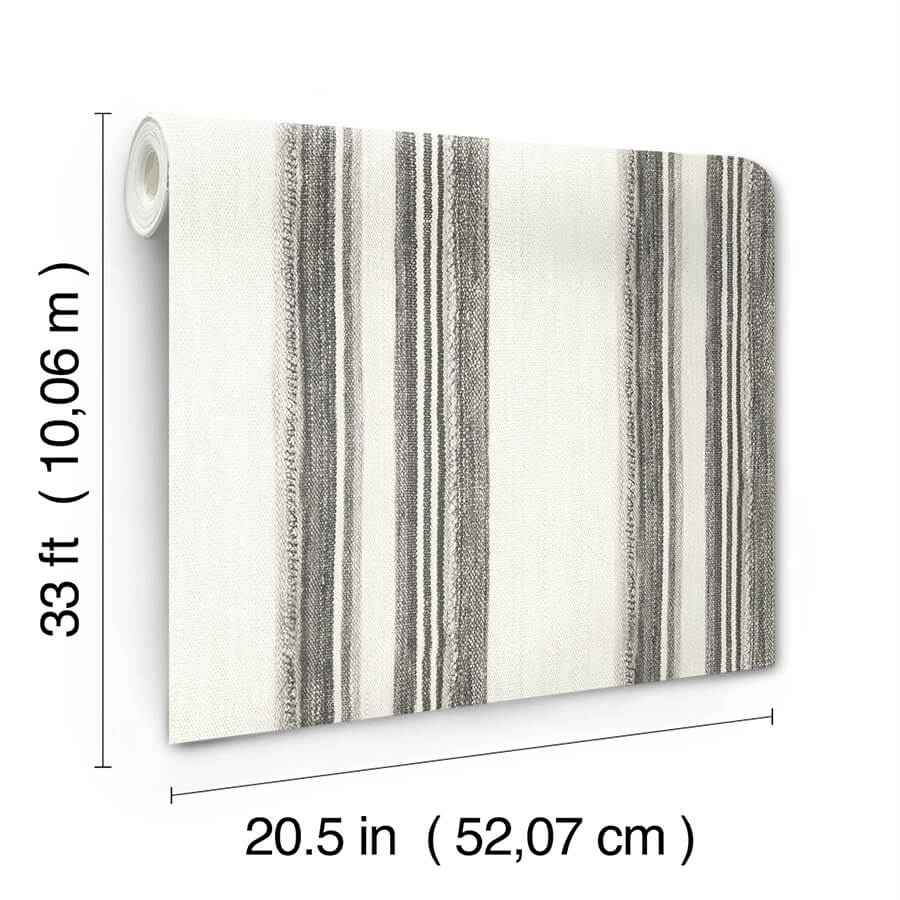 Loom Spun Charcoal Wallpaper - York Wallcoverings - 4142-72601 - York Wallcoverings Wallpaper