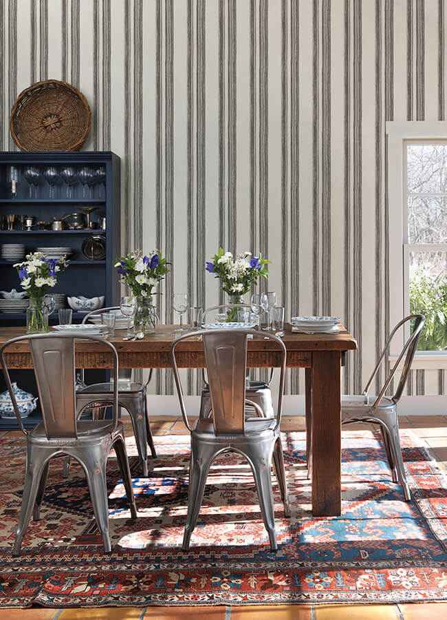 Loom Spun Charcoal Wallpaper - York Wallcoverings - 4142-72601 - York Wallcoverings Wallpaper