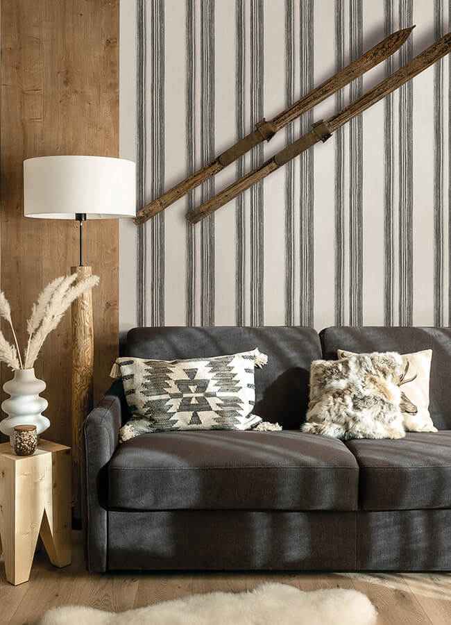 Loom Spun Charcoal Wallpaper - York Wallcoverings - 4142-72601 - York Wallcoverings Wallpaper