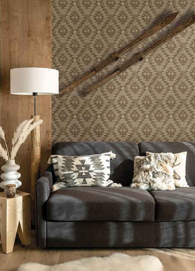 Montana Maroon Wallpaper - York Wallcoverings - 4142-72606 - York Wallcoverings Wallpaper