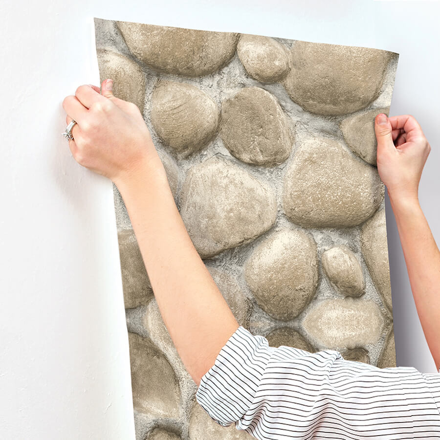 root-rock-beige-wallpaper-york-wallcoverings-4142-72612 - York Wallcoverings Wallpaper