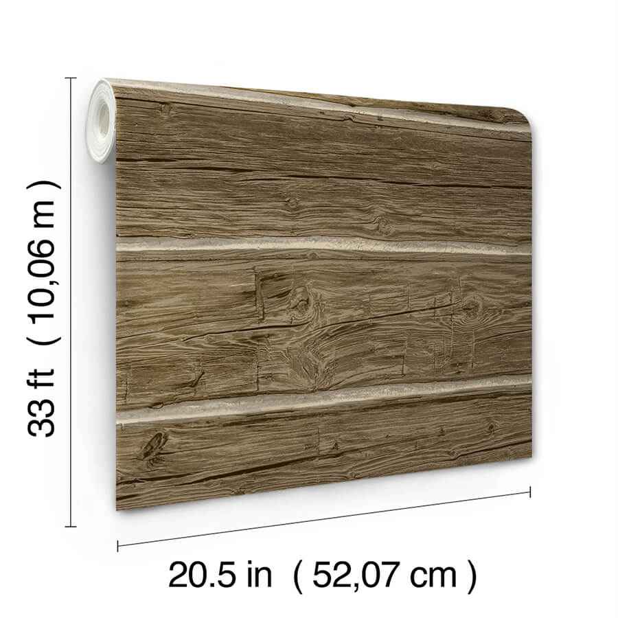 Lodgepole Dark Brown Wallpaper - York Wallcoverings - 4142-72613 - York Wallcoverings Wallpaper