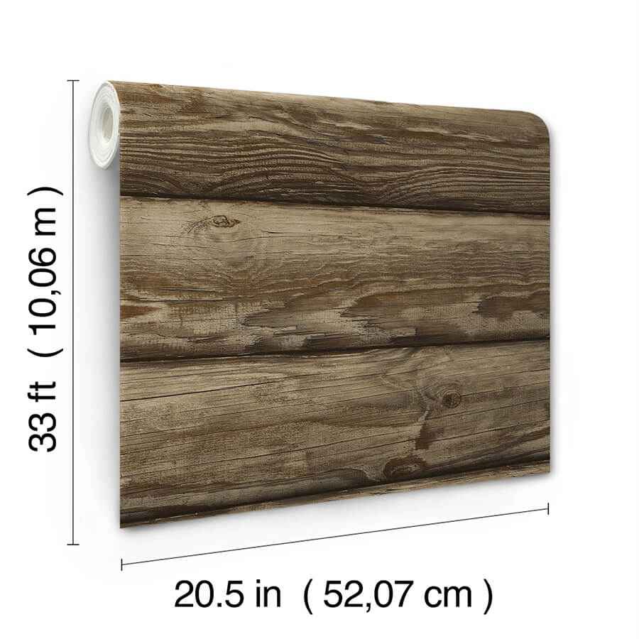 Bunkhouse Mahogany Wallpaper - York Wallcoverings - 4142-72616 - York Wallcoverings Wallpaper