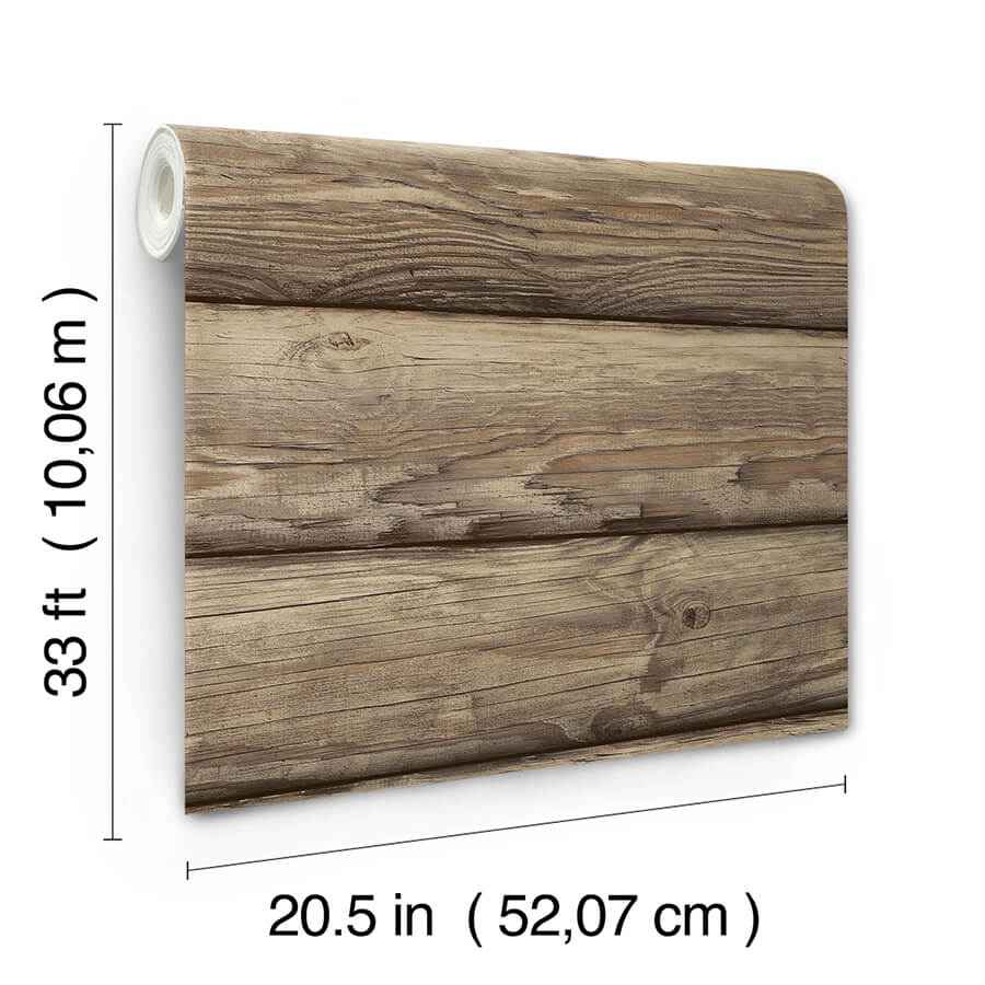 Bunkhouse Chestnut Wallpaper - York Wallcoverings - 4142-72618 - York Wallcoverings Wallpaper