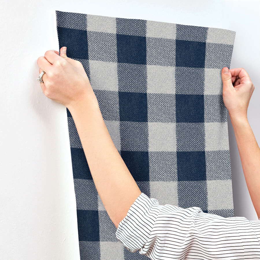 lumberjack-navy-wallpaper-york-wallcoverings-4142-72620 - York Wallcoverings Wallpaper