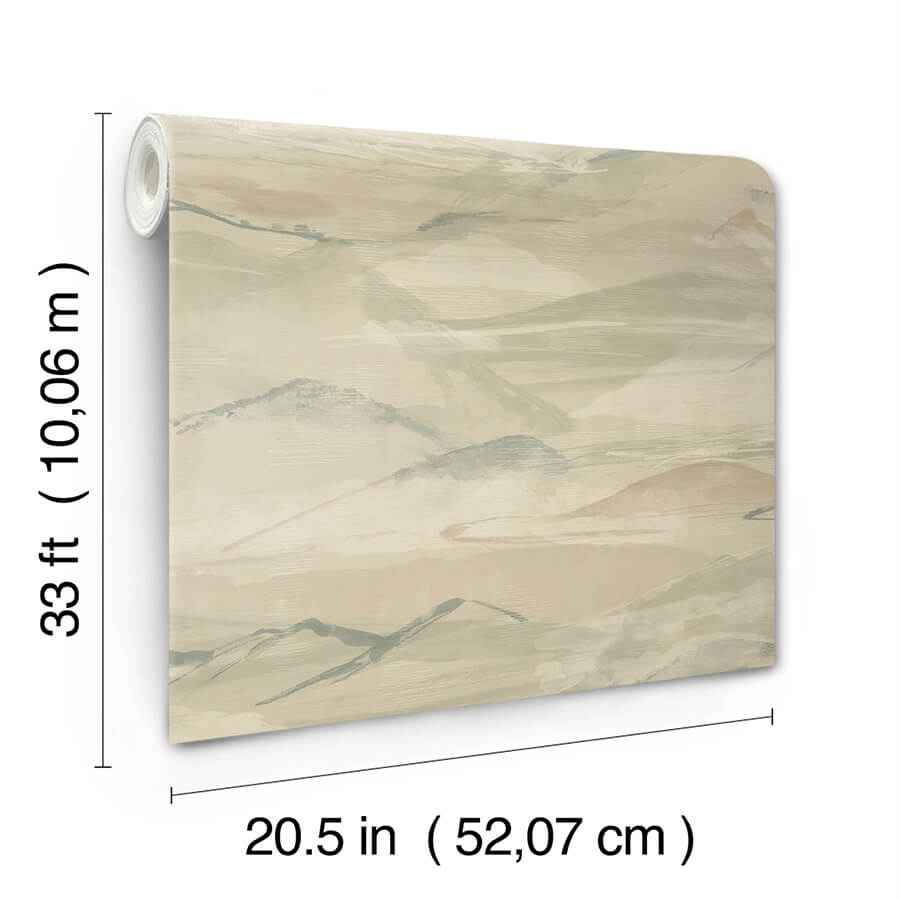 Bozeman Mountains Moss Wallpaper - York Wallcoverings - 4142-72624 - York Wallcoverings Wallpaper