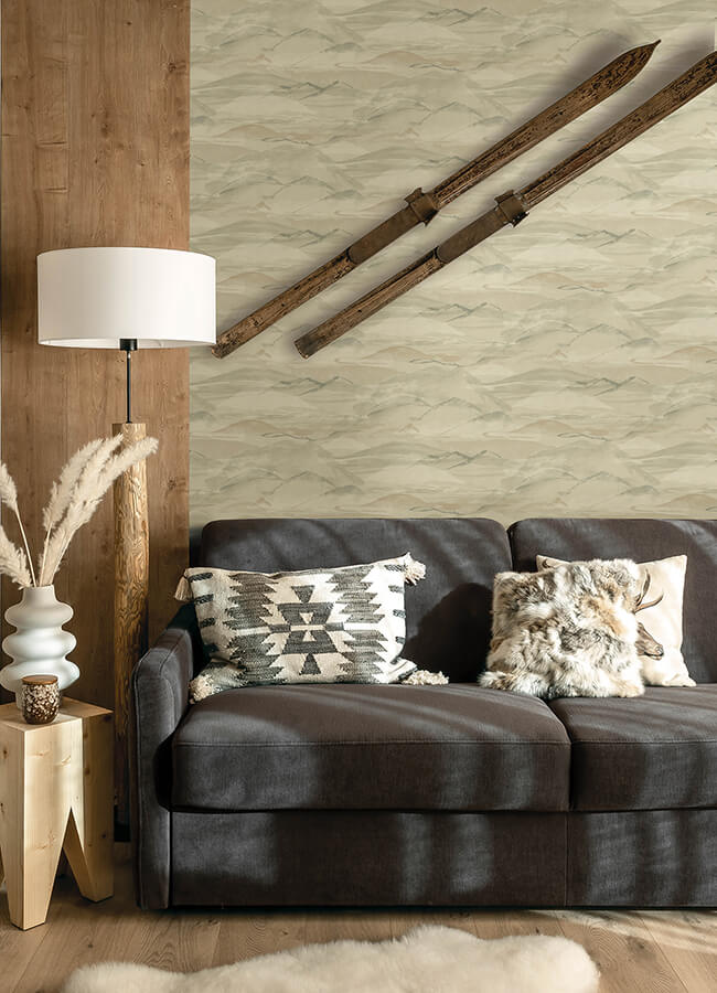 bozeman-mountains-moss-wallpaper-york-wallcoverings-4142-72624 - York Wallpaper Wallpaper