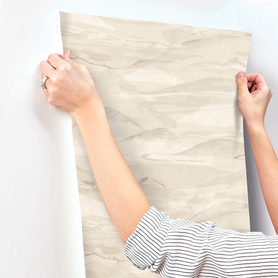 bozeman-mountains-bone-wallpaper-york-wallcoverings-4142-72627 - York Wallcoverings Wallpaper