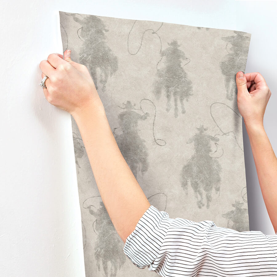 stockman-silhouette-grey-wallpaper-york-wallcoverings-4142-72639 - York Wallcoverings Wallpaper