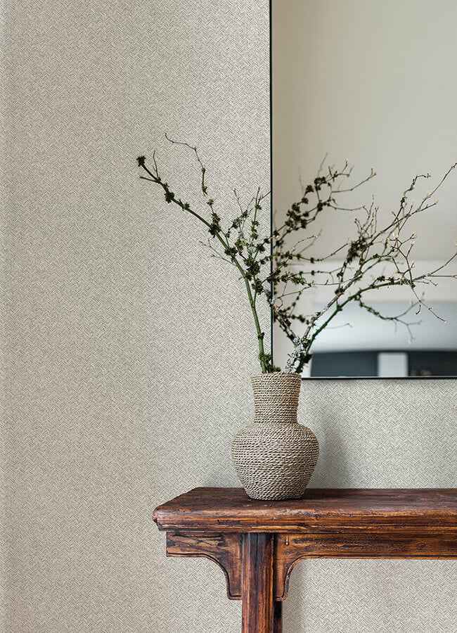 Woven Basket Light Grey Wallpaper - York Wallcoverings - 4142-72642 - York Wallcoverings Wallpaper