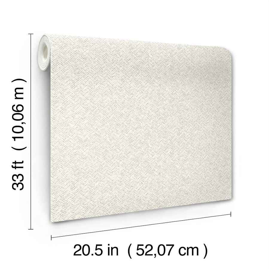 Woven Basket White Wallpaper - York Wallcoverings - 4142-72643 - York Wallcoverings Wallpaper