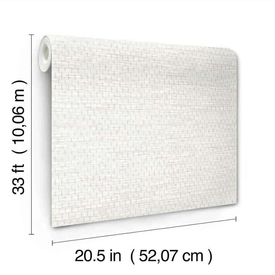 Plaited Grass White Wallpaper - York Wallcoverings - 4142-72651 - York Wallcoverings Wallpaper